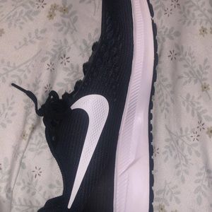 Nike black and white running shoes